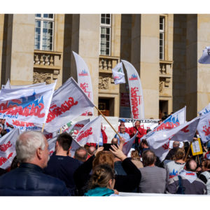 Read more about the article Protest dolnośląskiej Solidarności we Wrocławiu (18)